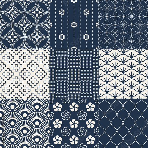 Japan seamless pattern collection