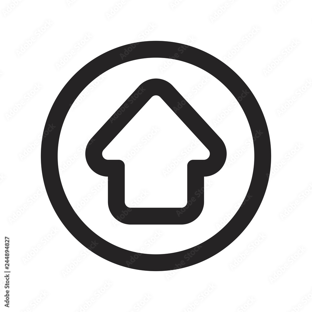 Up arrow vector icon Up arrow vector icon