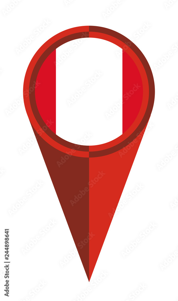 Peru Map Pointer Location Flag Peru Map Pointer Location Flag