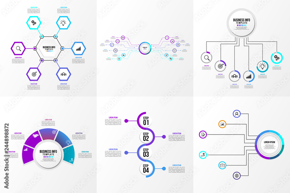 Set Of Infographics Elements Vector Design Template. Business Data Visualization Infographics Timeline with Marketing Icons most useful can be used for workflow, presentation, diagrams, reports Set Of Infographics Elements Vector Design Template. Business Data Visualization Infographics Timeline with Marketing Icons most useful can be used for workflow, presentation, diagrams, reports