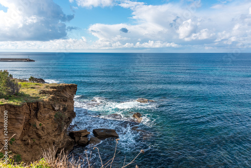 The Rocky Cliffs of the Southern Italian Mediterranean Coast