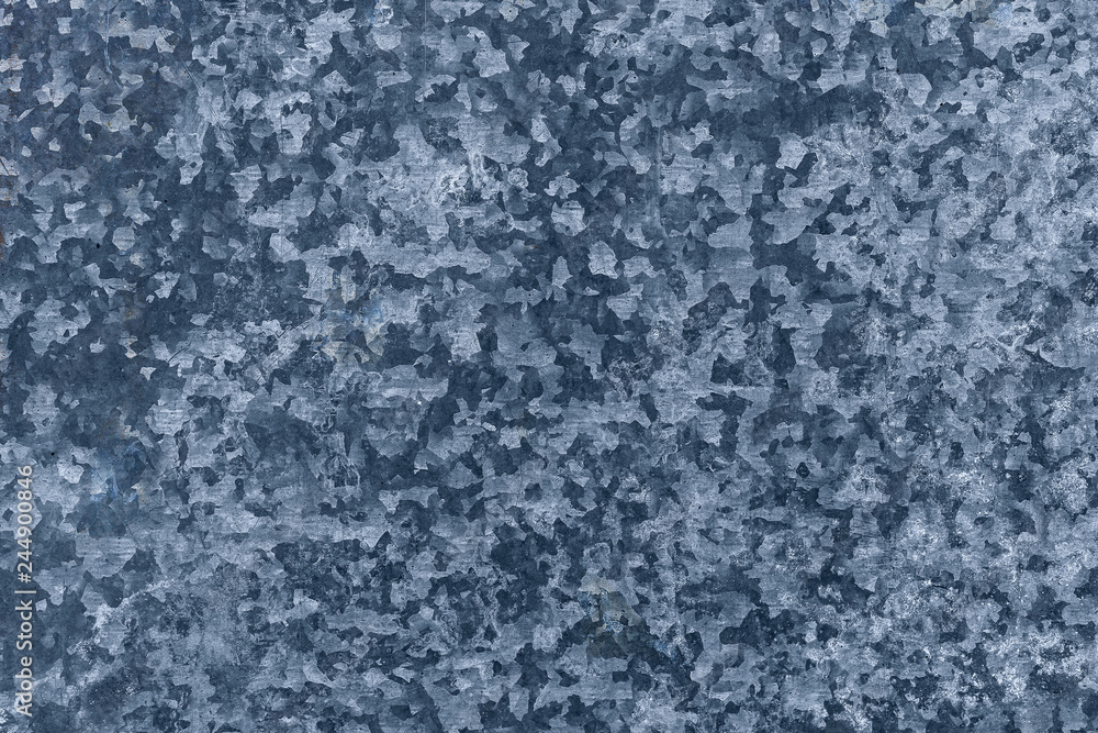 view of the texture of a galvanized iron surface as an industrial background