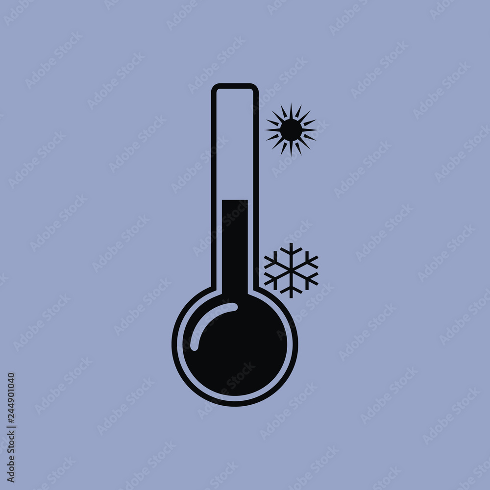 Thermometer icon isolated sign symbol and flat style for app, web and digital design. Vector illustration. Thermometer icon isolated sign symbol and flat style for app, web and digital design. Vector illustration.