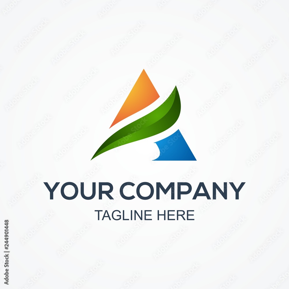logo initial modern A logo initial modern A