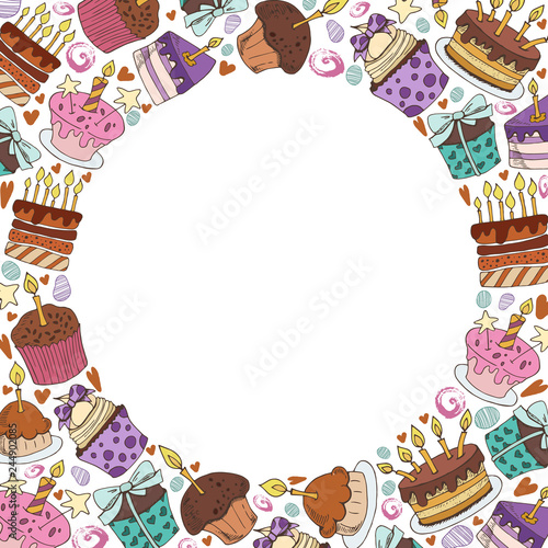 Vector illustration - Desserts