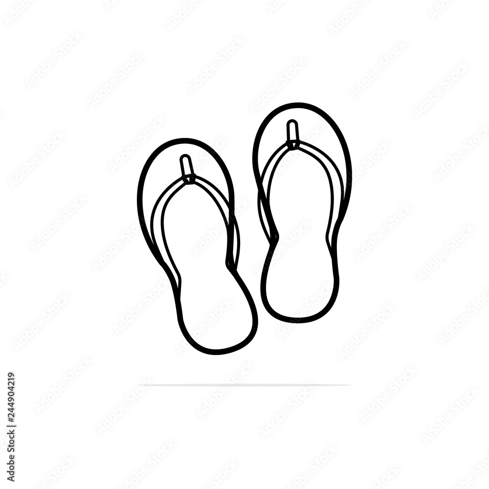 slipper Icon. Vector concept illustration for design.