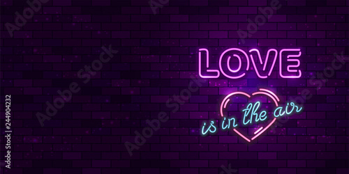Love is in the air, Valentine's day, vector illustration