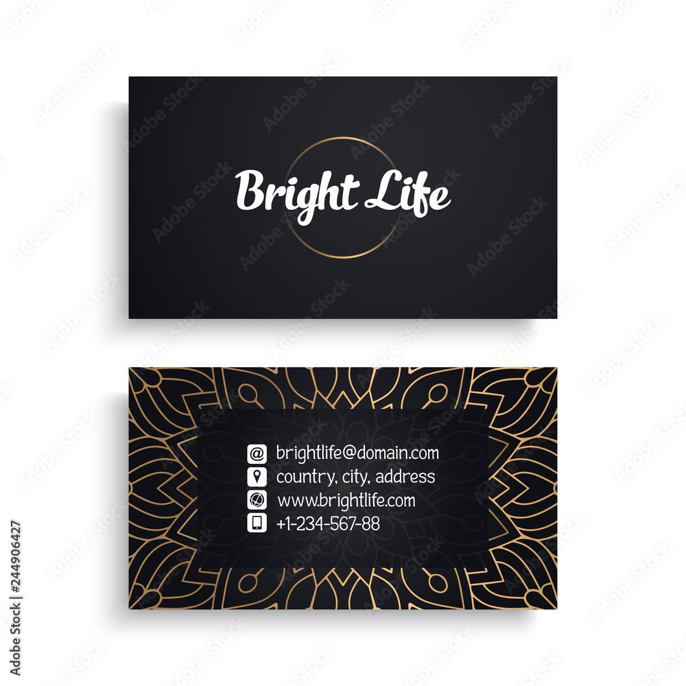 Business Card. Luxury template