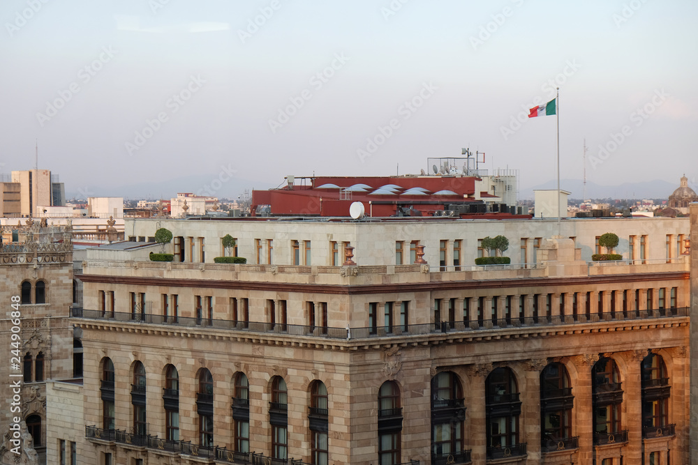 sky view of mexico city