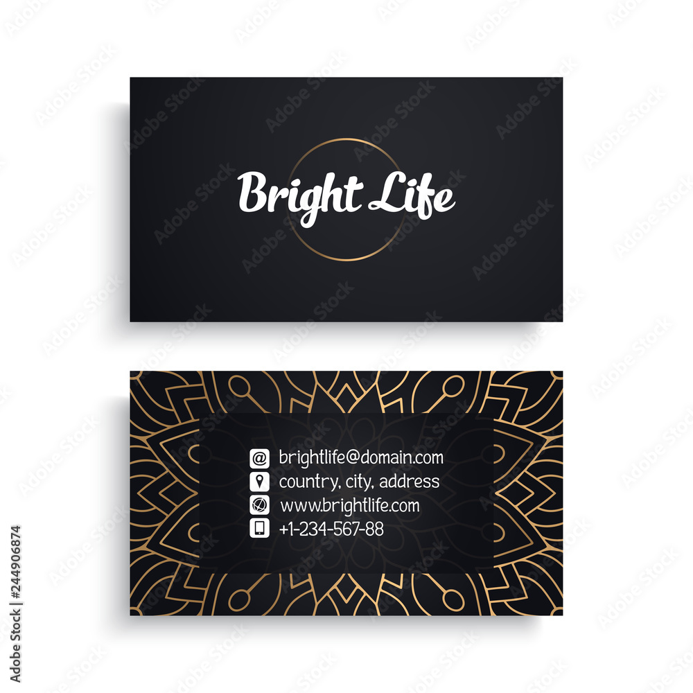 Business Card. Luxury template Business Card. Luxury template