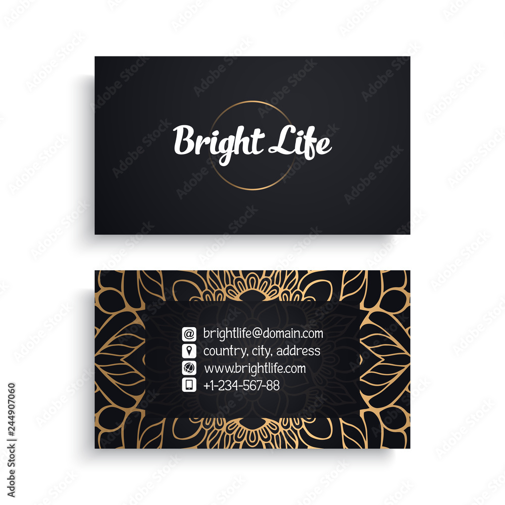 Business Card. Luxury template Business Card. Luxury template