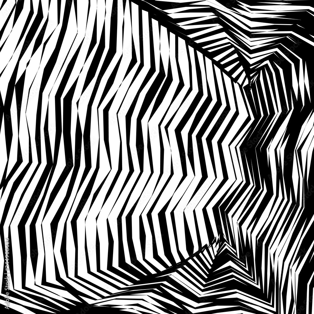 Abstract Vector Background of Waves, Line Stripes