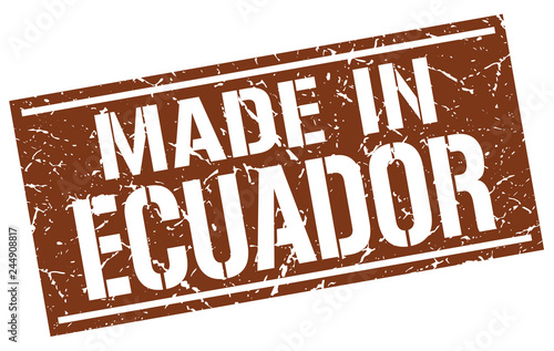 made in Ecuador stamp