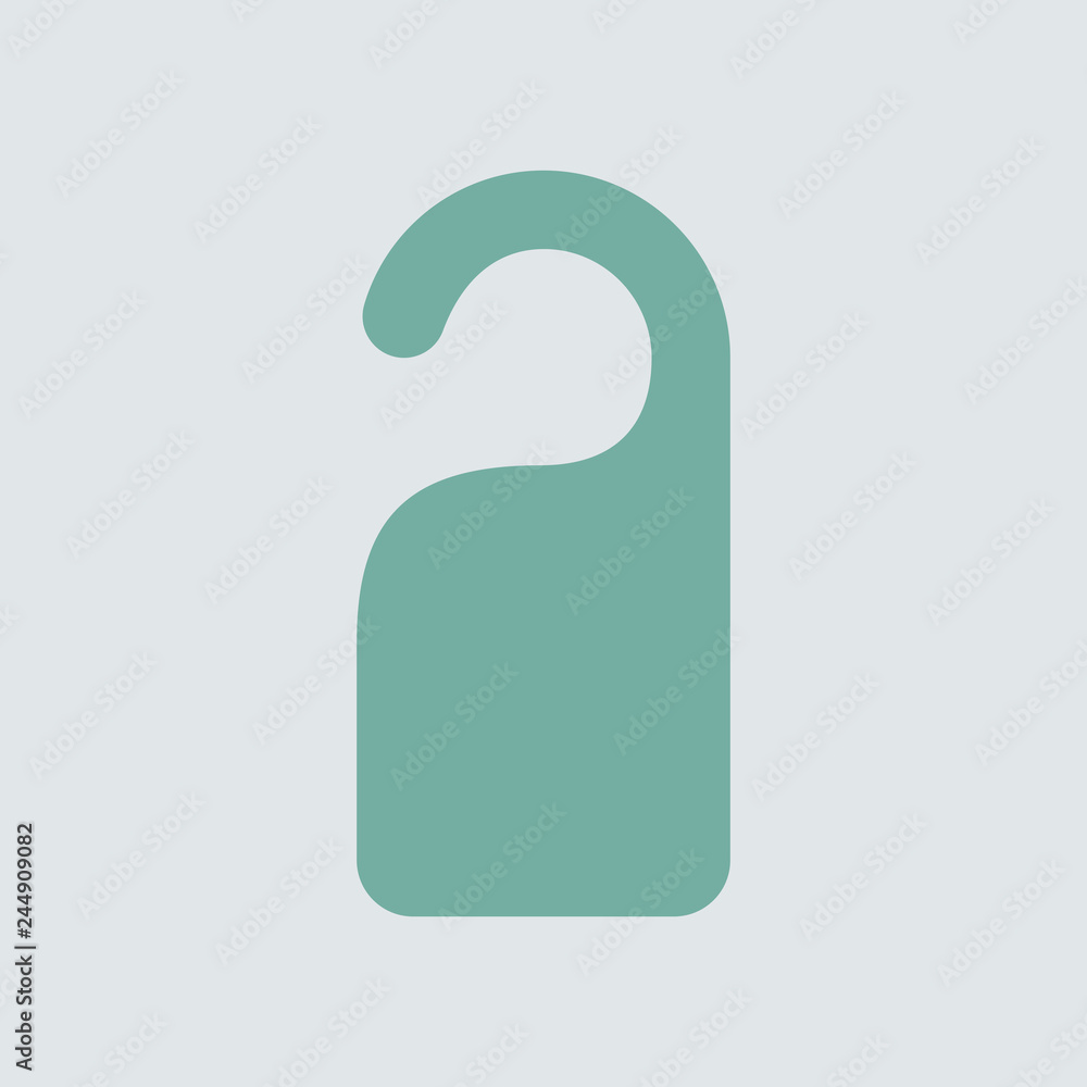Silhouette icon signs on the door Silhouette icon signs on the door