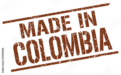 made in Colombia stamp