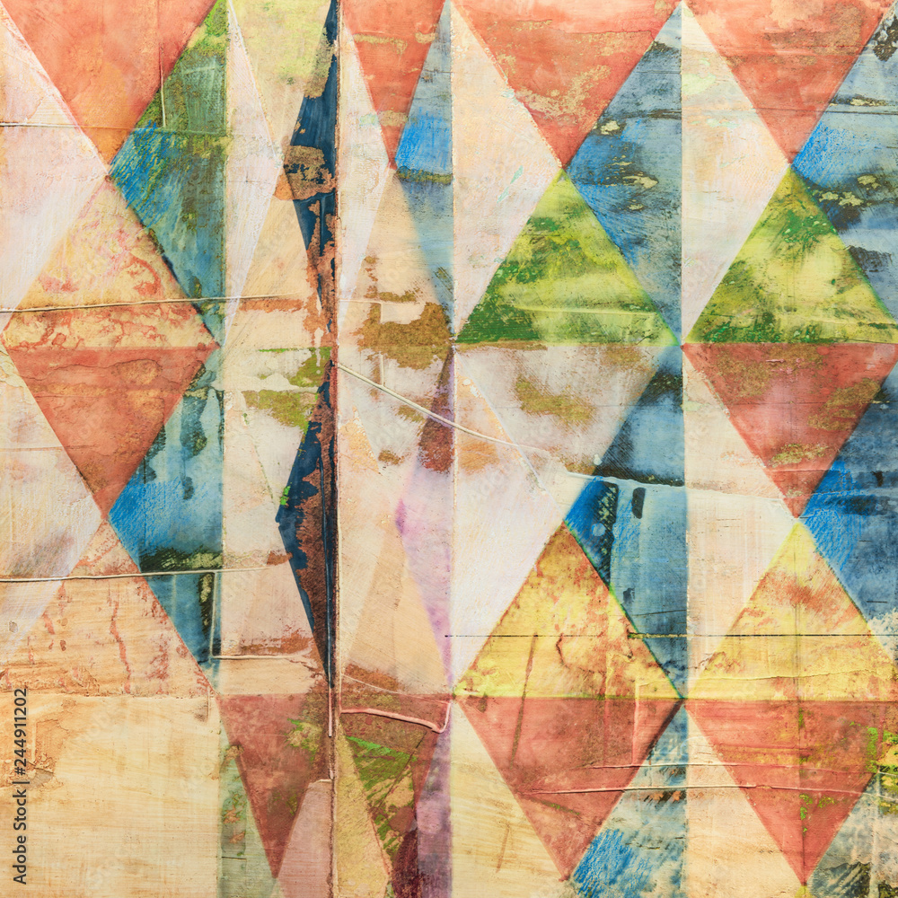 Abstract background with colorful rhombuses Abstract background with colorful rhombuses