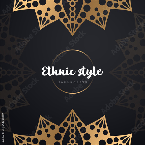 Gold background with mandala