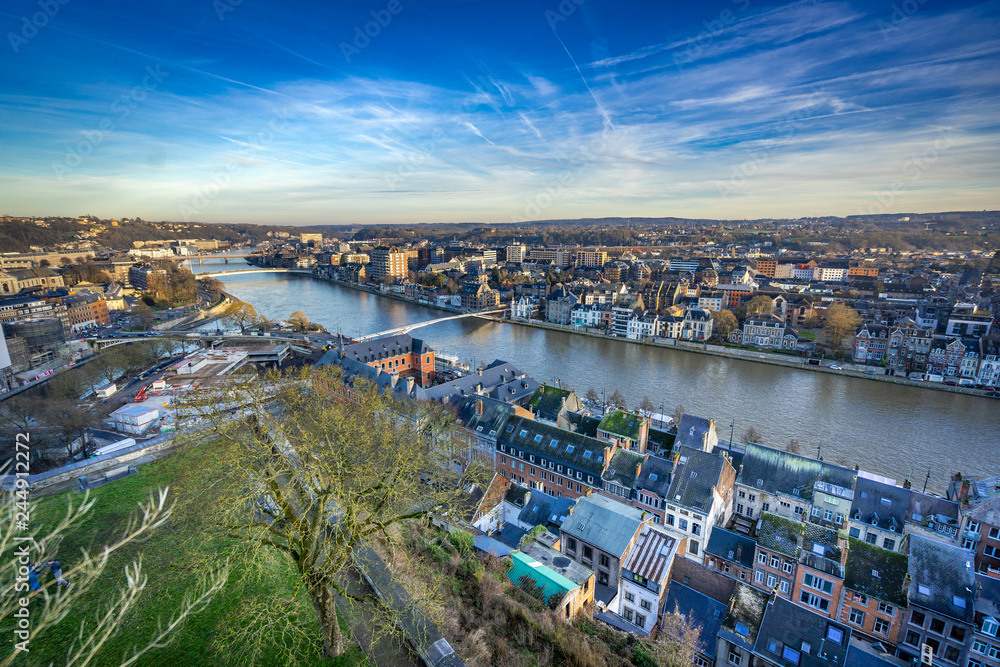 Vue de la ville de Namur depuis la Citadelle