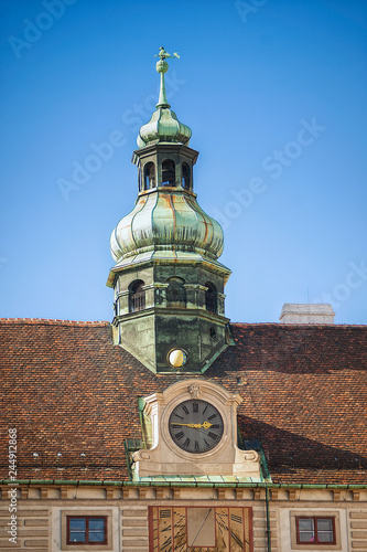 clock tower in the patio of Hofburg Imperial palace photo