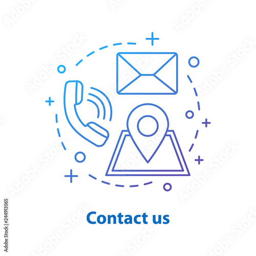 Contact us concept icon