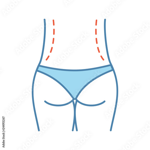 Waist correction surgery color icon
