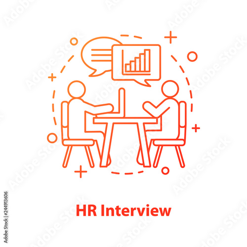 HR interview concept icon