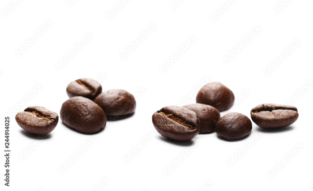 Coffee beans isolated on white background Coffee beans isolated on white background