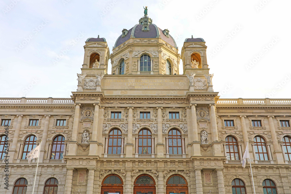 Kunsthistorisches Museum (Art History Museum) in Marie-Theresien Platz square in Vienna, Austria