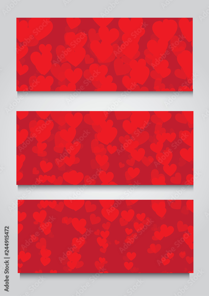 Fototapeta premium Valentine's day banner