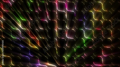 Colorful Abstract Disco Lights Wall photo