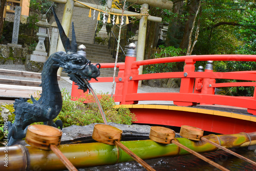 天河神社の手水舎 photo