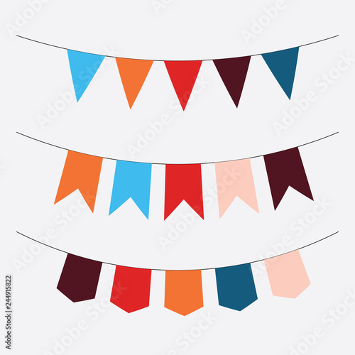 vector of vintage garland