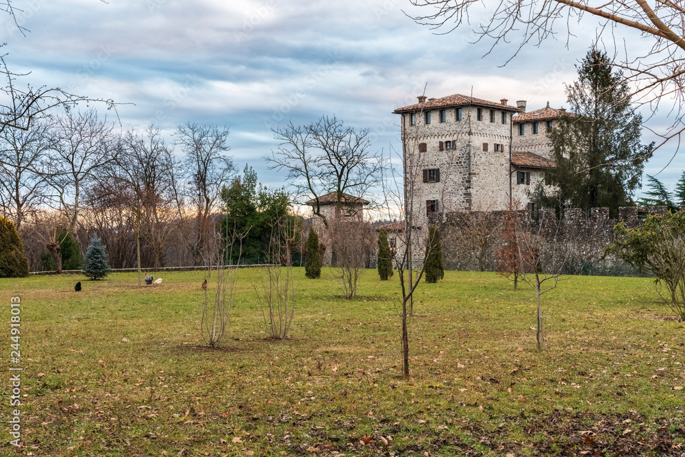 Castle of Cassacco in winter