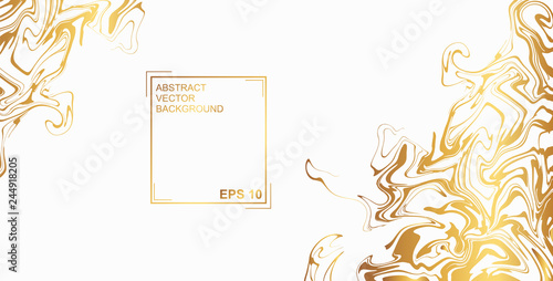 Abstract vector background. with beautiful fantasy ink patterns. Liquid paint. Fluid art. The ornament of marble. Colorful bright combination of colors. Modern colorful flow.