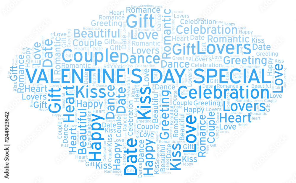 Fototapeta premium Valentine's Day Special word cloud.