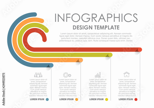 Infographic design template with place for your data. Vector illustration.