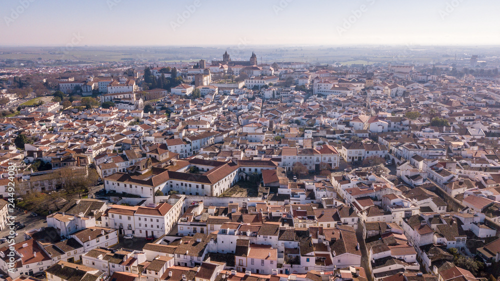  Aerial view of the city Evora  Alentejo Portugal