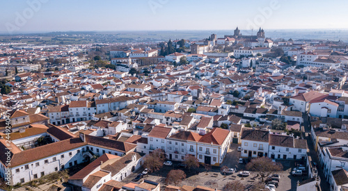  Aerial view of the city Evora Alentejo Portugal
