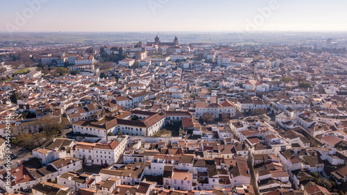 Wallpaper Mural  Aerial view of the city Evora  Alentejo Portugal Torontodigital.ca