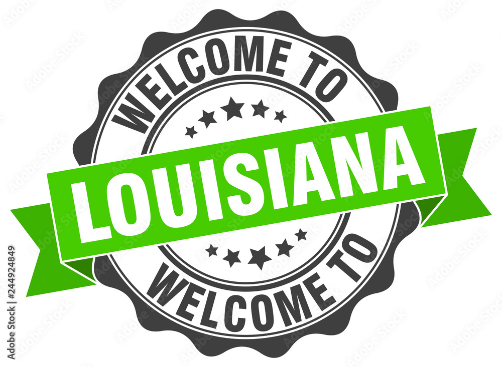 Louisiana round ribbon seal Louisiana round ribbon seal