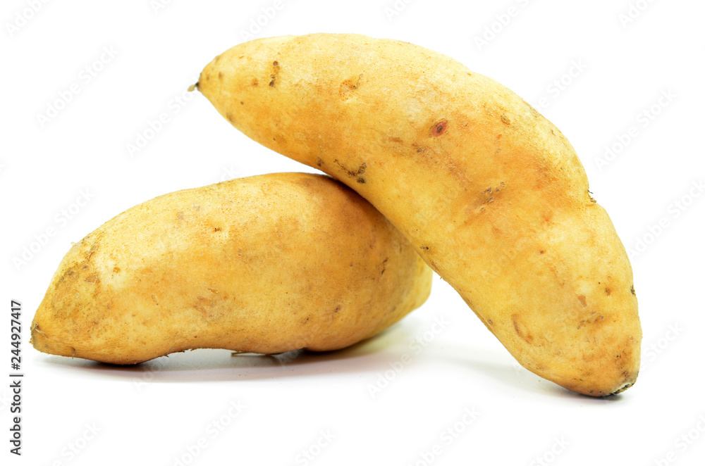 Sweet potatoes isolated