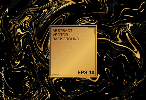 Abstract vector background. with beautiful fantasy ink patterns. Liquid paint. Fluid art. The ornament of marble. Colorful bright combination of colors. Modern colorful flow.