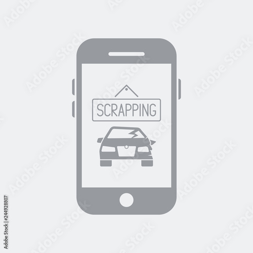 Car scrapping website icon