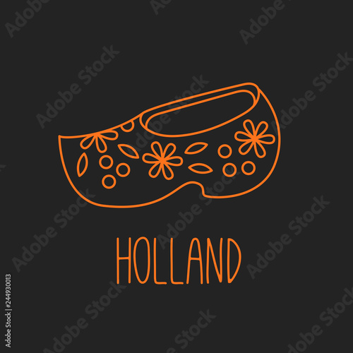 Holland Netherlands shoe icon