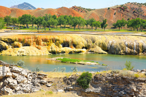 Thermopolis Hot Springs State Park in Wyoming, USA