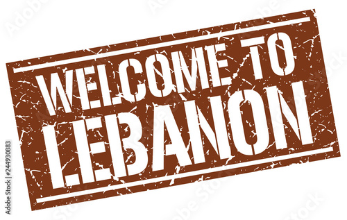 welcome to Lebanon stamp