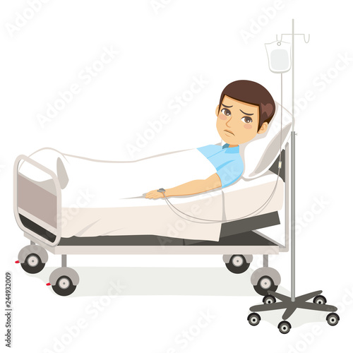Sad Hospital Man