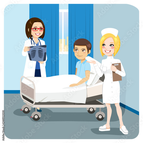 Doctor Explaining X-ray Dia...