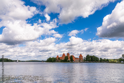 Trakai Island Castle in Lithuania. The major attraction in Lithuan photo