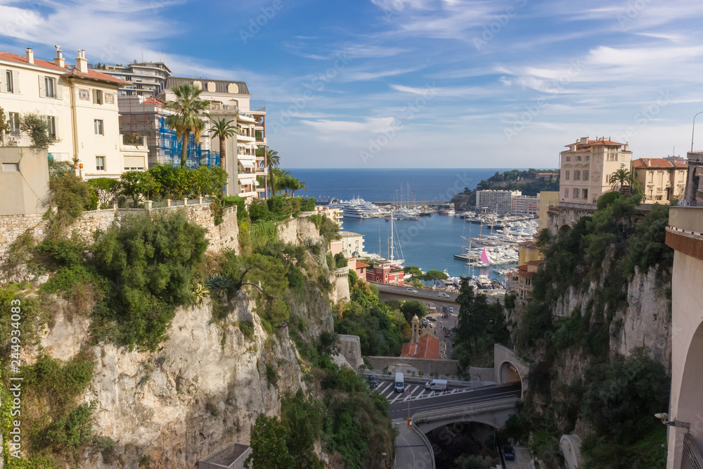 View at Monte Carlo harbor